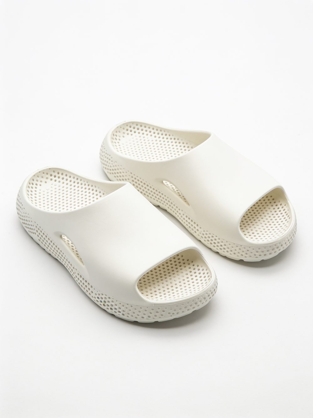 A pair of custom 3D-printed sandals